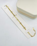 Elegant Roman-Inspired Herringbone Crystal Bracelet - Image 2