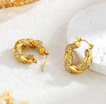 Luxury Twisted Hoops - Image 3