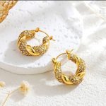 Luxury Twisted Hoops - Image 2