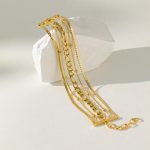 Gold Plated Multi-Layer Statement Bracelet