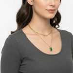Double Layered Chain Necklace.