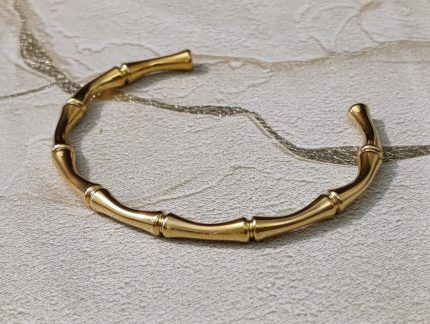 Gold Bamboo Cuff