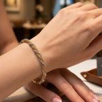 Elegant Two-Tone Twisted Mesh Chain Bracelet