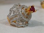 Elegant Crystal Pavé Statement Ring - Image 2
