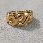 Twisted Chunky Chain Adjustable Ring