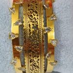 Elegant Cut Work Hand Cuff Set
